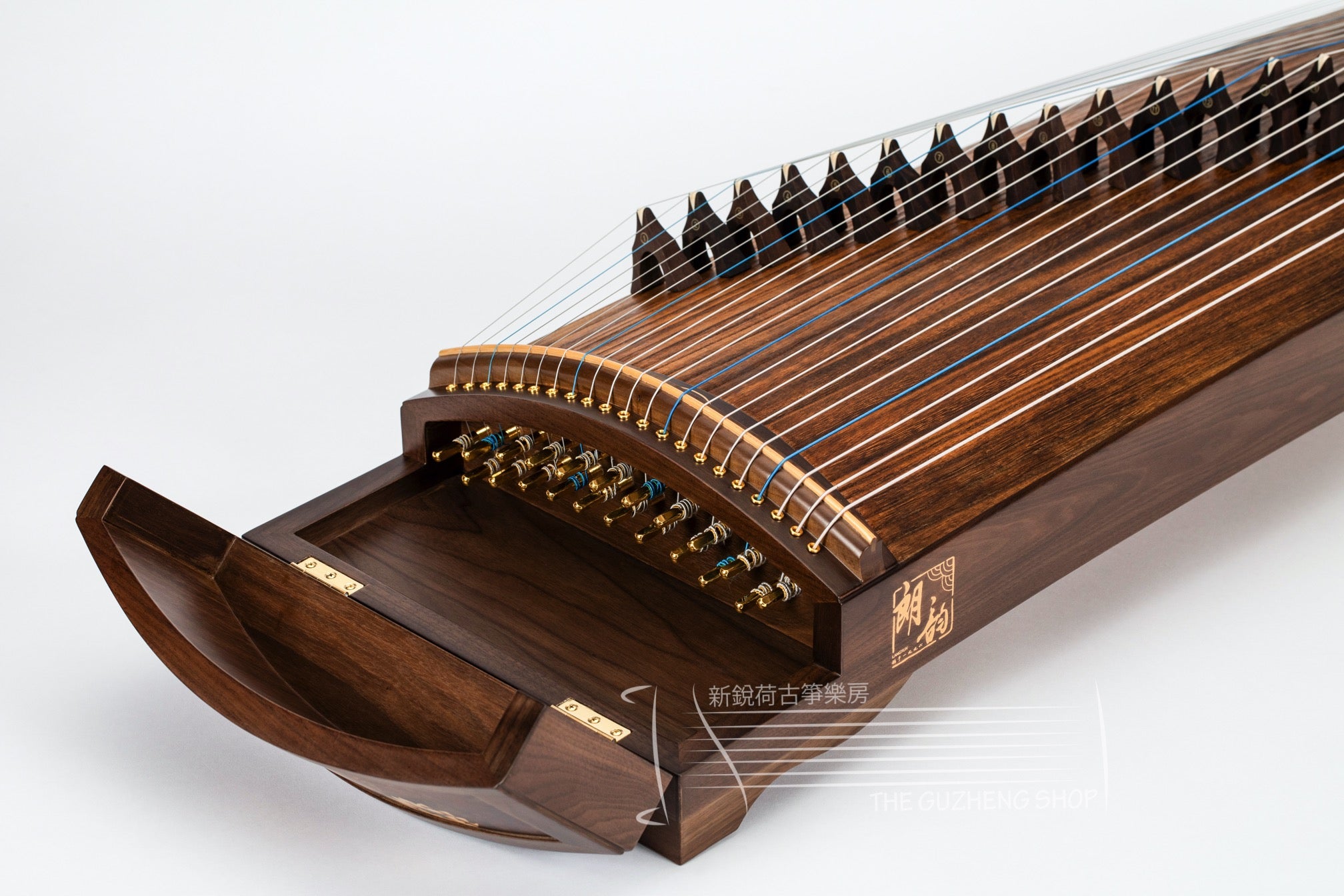 Langyun Full Size Guzheng"Spring Fever" 郎韻牌極品胡桃木古筝 "春水盈盈"