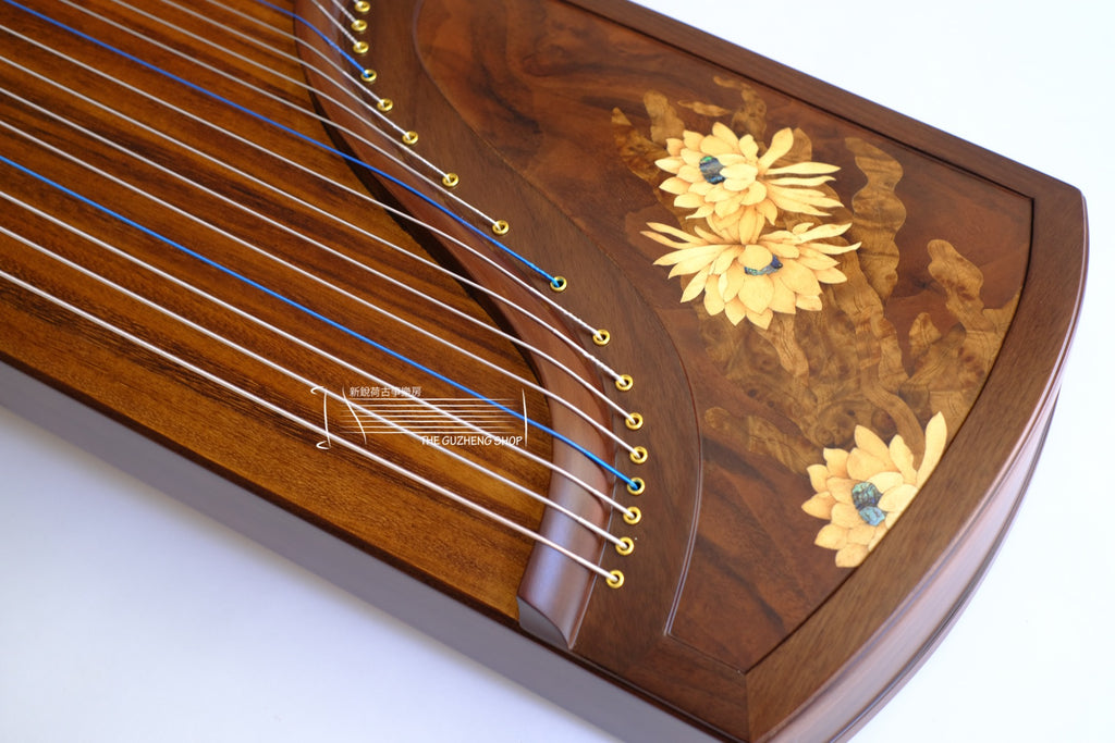 Langyun Full Size Guzheng"Spring Fever" 郎韻牌極品胡桃木古筝 "春水盈盈"