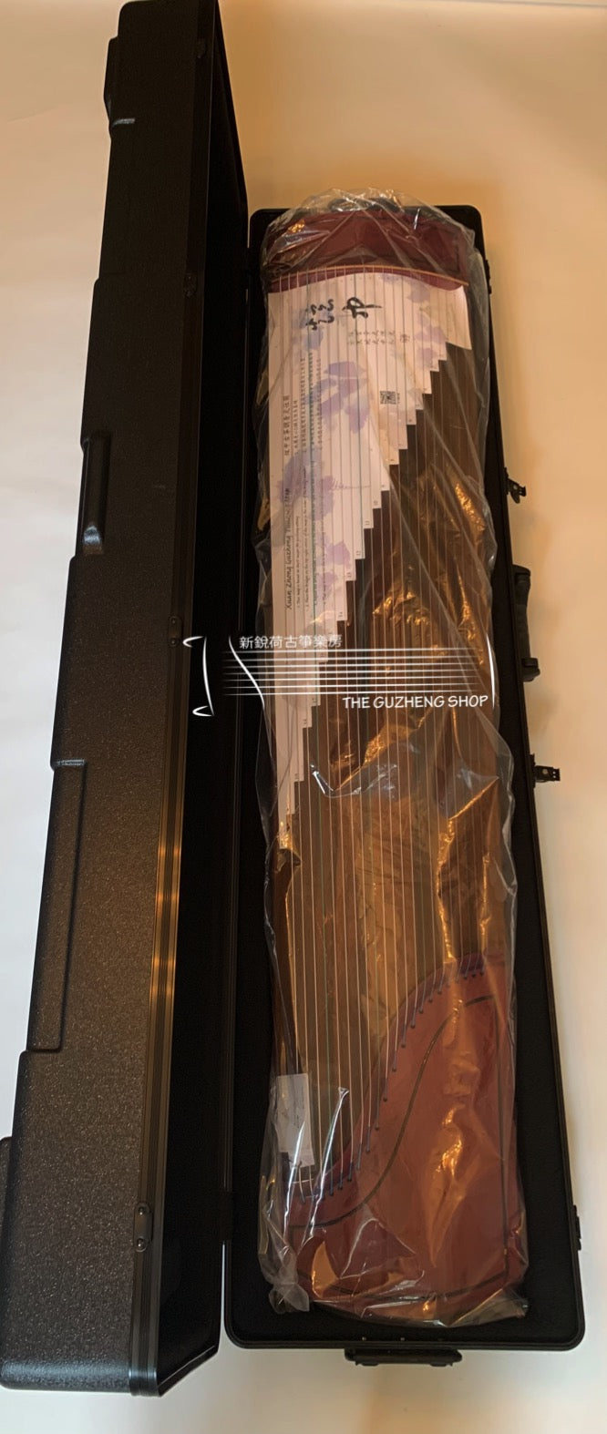 Violet Wood Guzheng "Qiang Wei Rose" By Xuan Zhong  炫中紫羅蘭木素面古箏“蔷薇”