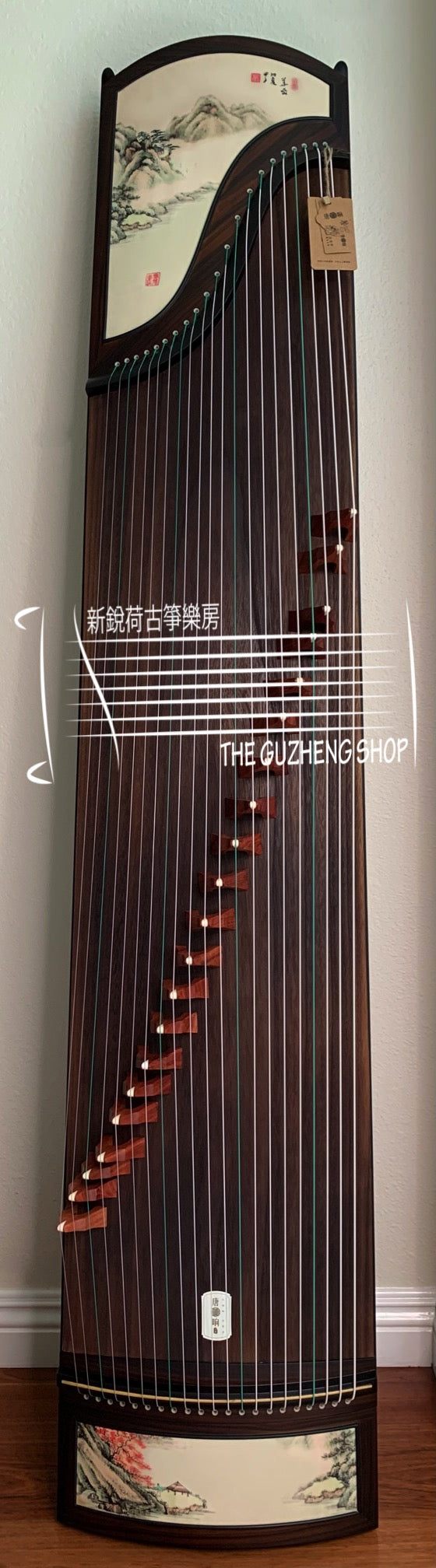 Excellent Guzheng For Beginners "Peaceful Pavilion" 唐响牌黑檀木高級古箏“靜亭”