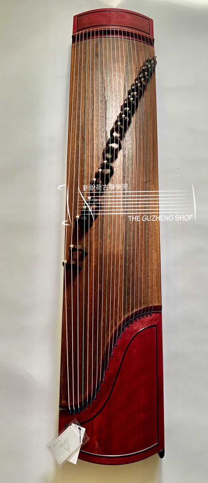 Violet Wood Guzheng "Qiang Wei Rose" By Xuan Zhong  炫中紫羅蘭木素面古箏“蔷薇”