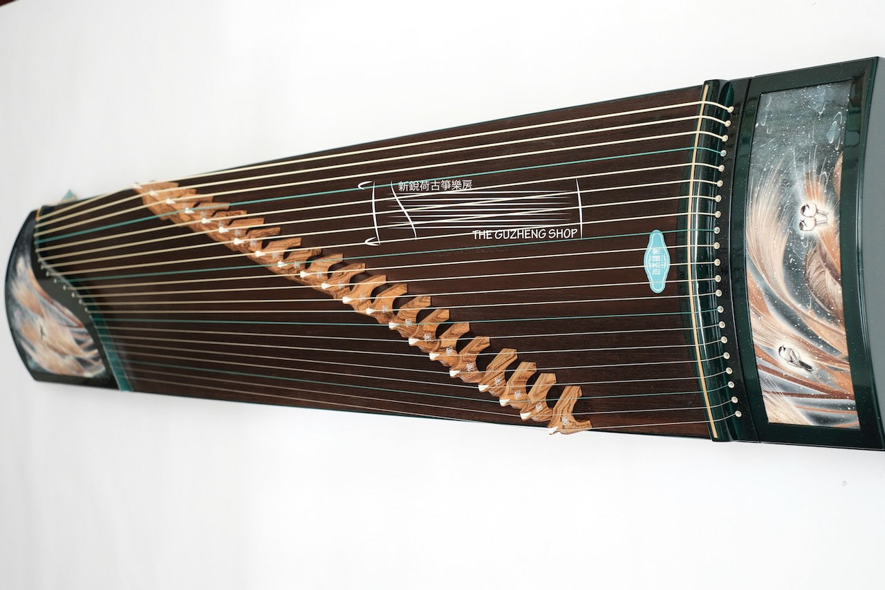 Beautiful Guzheng - Hai Tang Guo Yue “Bi Xi" Full Size Guzheng  海棠國樂古箏 ”碧玺“