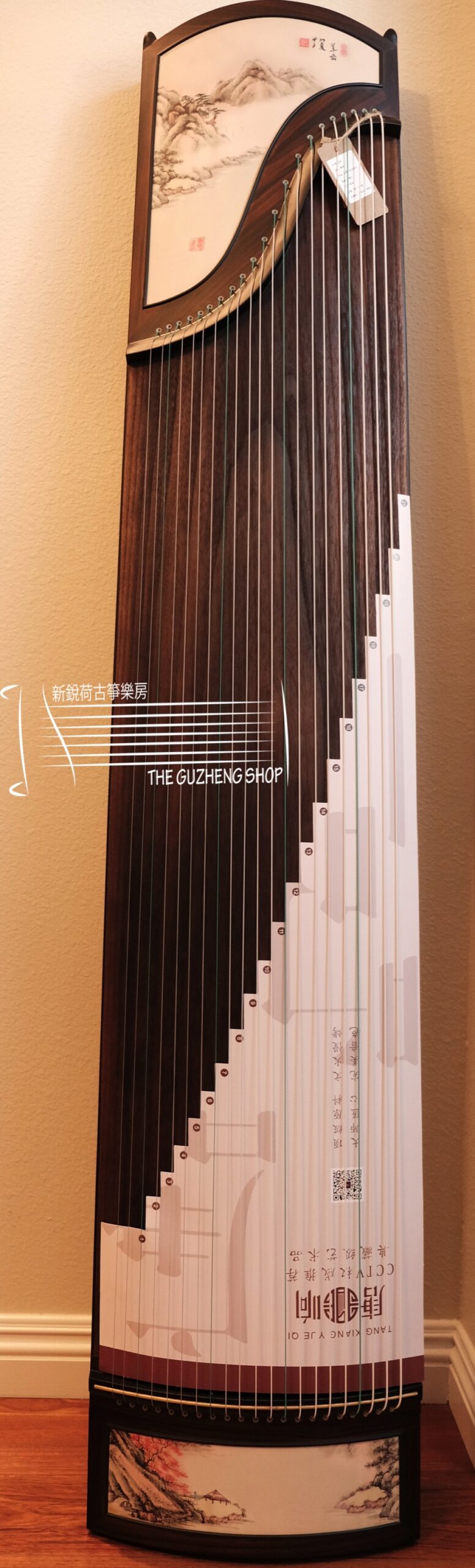 Excellent Guzheng For Beginners "Peaceful Pavilion" 唐响牌黑檀木高級古箏“靜亭”