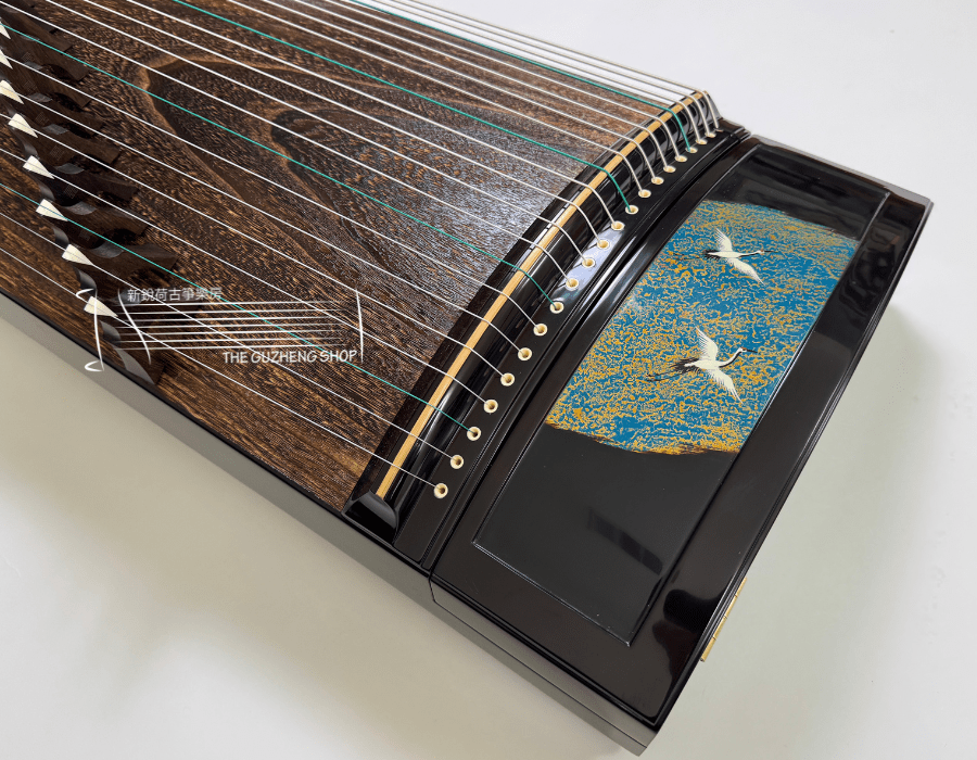 Concert Grade Rosewood Guzheng Jin Yun Brand Model "Cranes In Clouds" 金韵特级半挖古筝“云霞”