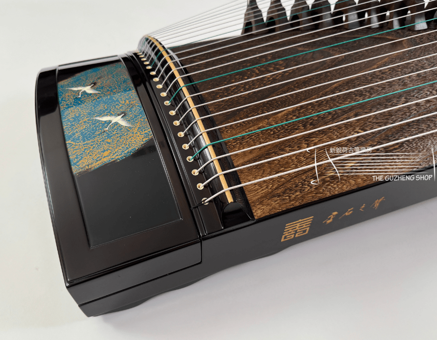 Concert Grade Rosewood Guzheng Jin Yun Brand Model "Cranes In Clouds" 金韵特级半挖古筝“云霞”