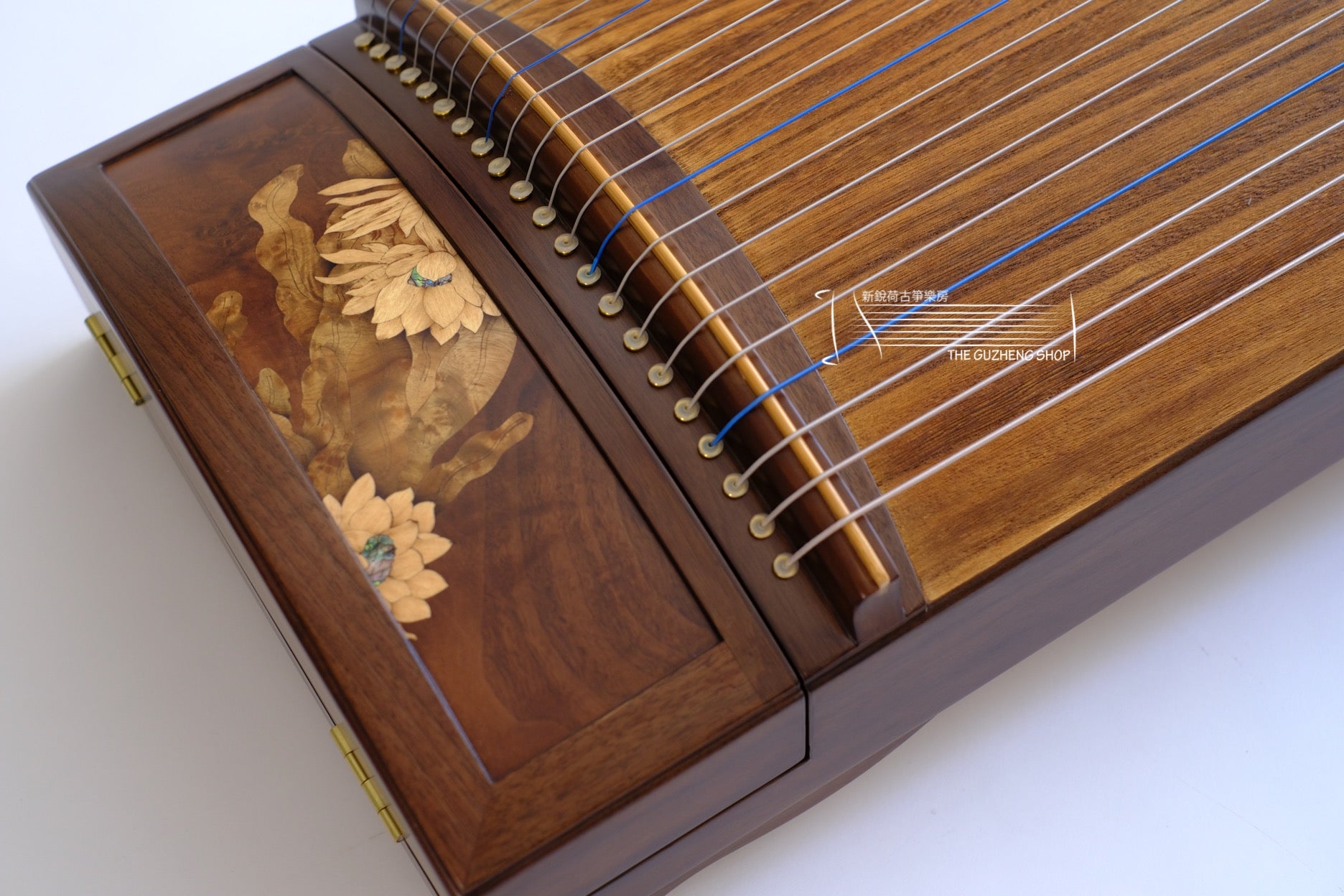 Langyun Full Size Guzheng"Spring Fever" 郎韻牌極品胡桃木古筝 "春水盈盈"