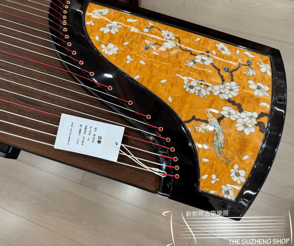 Zhuque Scarlet Bird Concert Grade Guzheng "Spring Blossoms and Autumn Harvest" 朱雀7系红花梨木古筝“春华秋实”