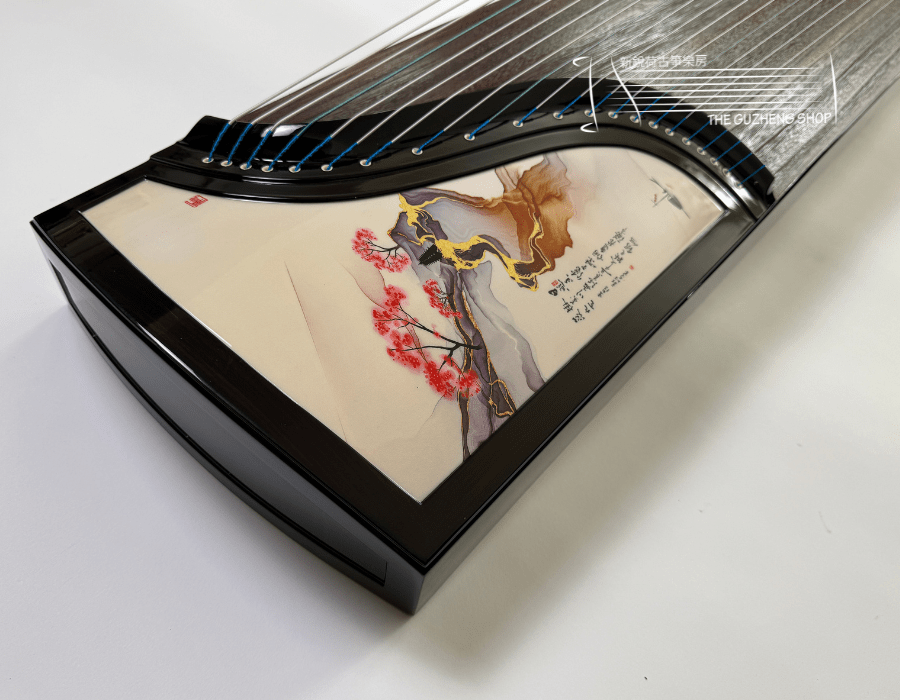 Beautiful Black Sandalwood Guzheng JinYun Brand Model "Farewell Before A Long Journey" 黑檀木金韵古筝“路遥辞”