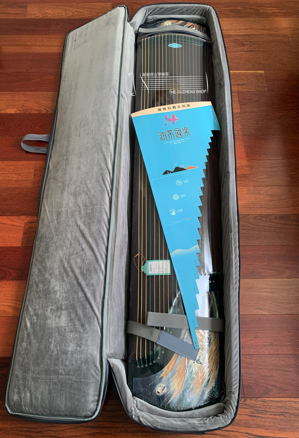 Beautiful Guzheng - Hai Tang Guo Yue “Bi Xi" Full Size Guzheng  海棠國樂古箏 ”碧玺“