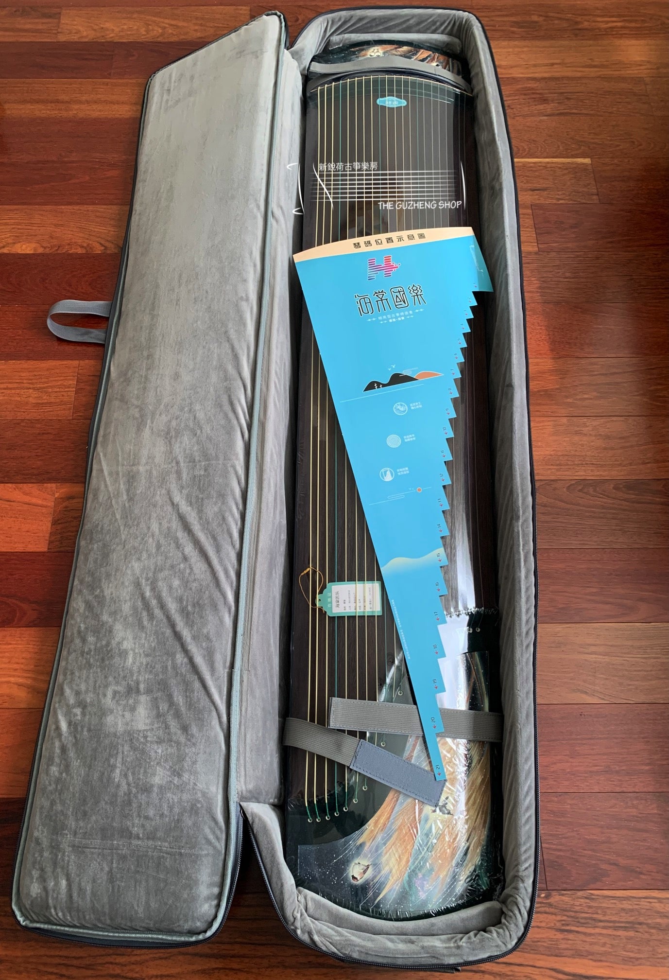 Beautiful Guzheng - Hai Tang Guo Yue “Bi Xi" Full Size Guzheng  海棠國樂古箏 ”碧玺“