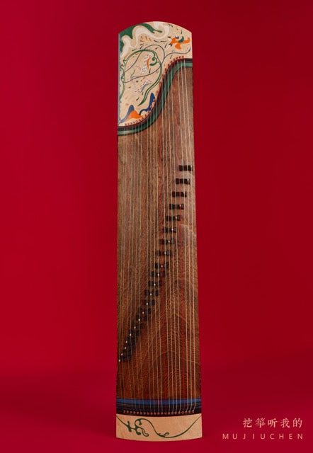 Ultra Premium Guzheng Mujiuchen "Immortal Hunting 02" 木九辰极品挖筝“仙人狩猎02”