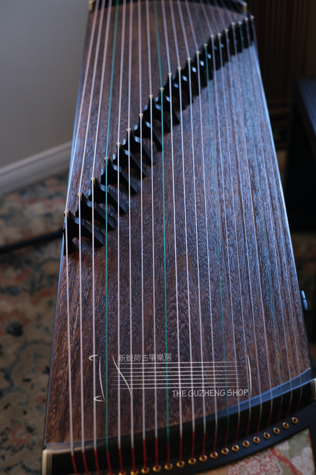 "Shangpin" Travel Size Guzheng 53" Premium Whole-Carved Travel Size Guzheng  尚品牌135cm挖箏級小古箏