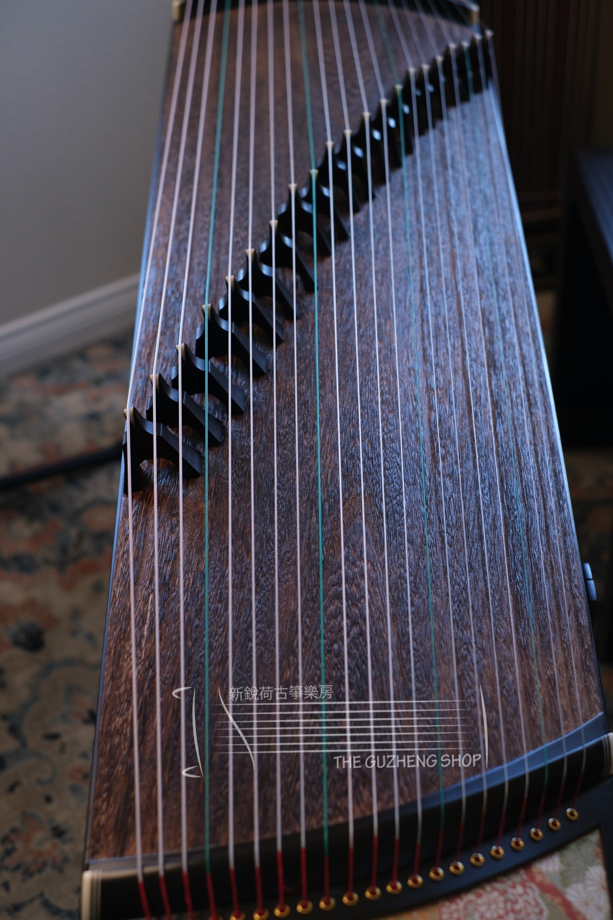 "Shangpin" Travel Size Guzheng 53" Premium Whole-Carved Travel Size Guzheng  尚品牌135cm挖箏級小古箏