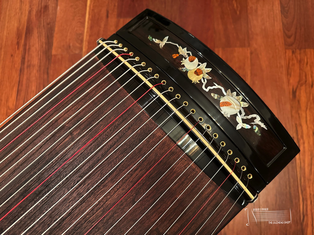 Concert Grade "Zhuque" brand 53" Travel-Size Guzheng Model “Pomegranate Blossom”  朱雀牌高档135cm小古筝"榴花如丹“