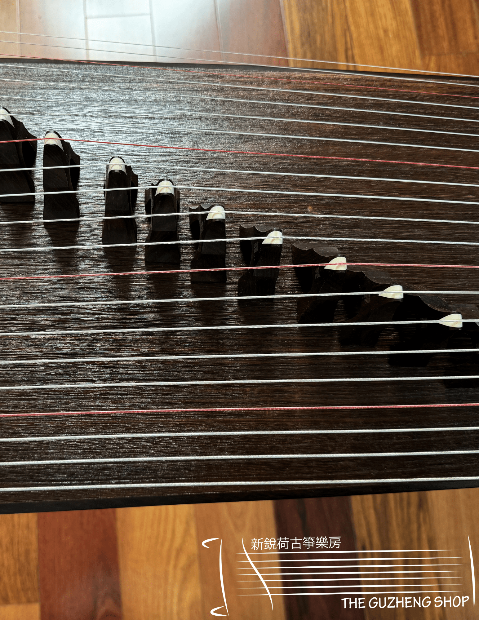 Jin Yun 135cm/53 inch Black Sandalwood Concert Grade Travel-Size Guzheng "Si Duan Jin" 金韵牌黑檀木135cm旅行小古筝“四段锦”