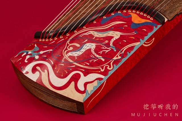 Ultra Premium Mujiuchen Guzheng "Fairy Hunting 01" 木九辰极品挖筝仙人狩猎01