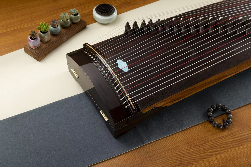 Hai Tang Guo Yue "Xi Luan" 43 inch Whole-Carved Travel-Size Guzheng 海棠國樂110cm整挖小旅行箏“栖峦”