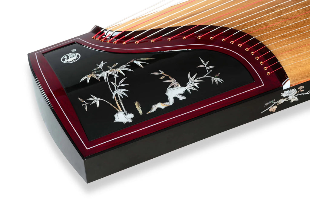 Zhuque Model 790 "The Four Noble Ones" Guzheng 朱雀古筝790贝雕"四君子图“