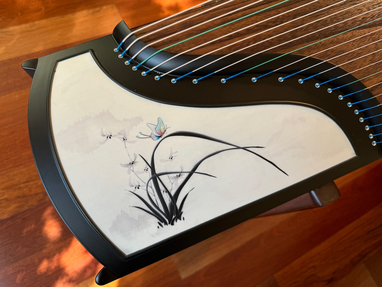 Chinese 21 String Guzheng - Su Yu Full Size Guzheng "Orchid" 素语古筝 “幽兰”