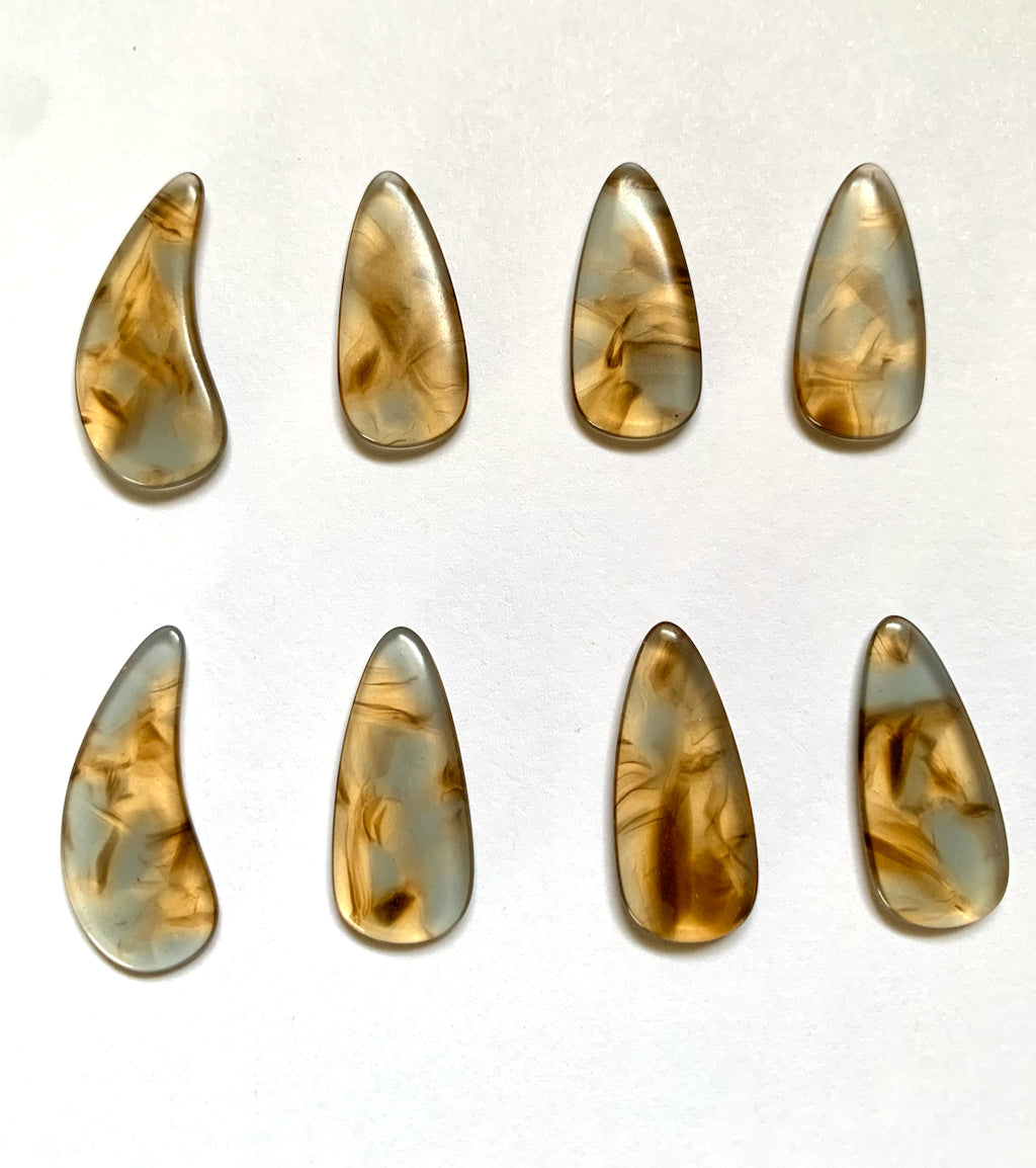 Colorful Guzheng Picks - Smooth and Medium Thick Multiple Color and Sizes 彩色中等厚度古箏指甲