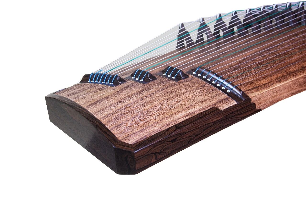 Jin Yun 130cm/51 inch Black Sandalwood Concert Grade Travel-Size Guzheng "Jin Xi" 金韵牌纯木130cm小古筝