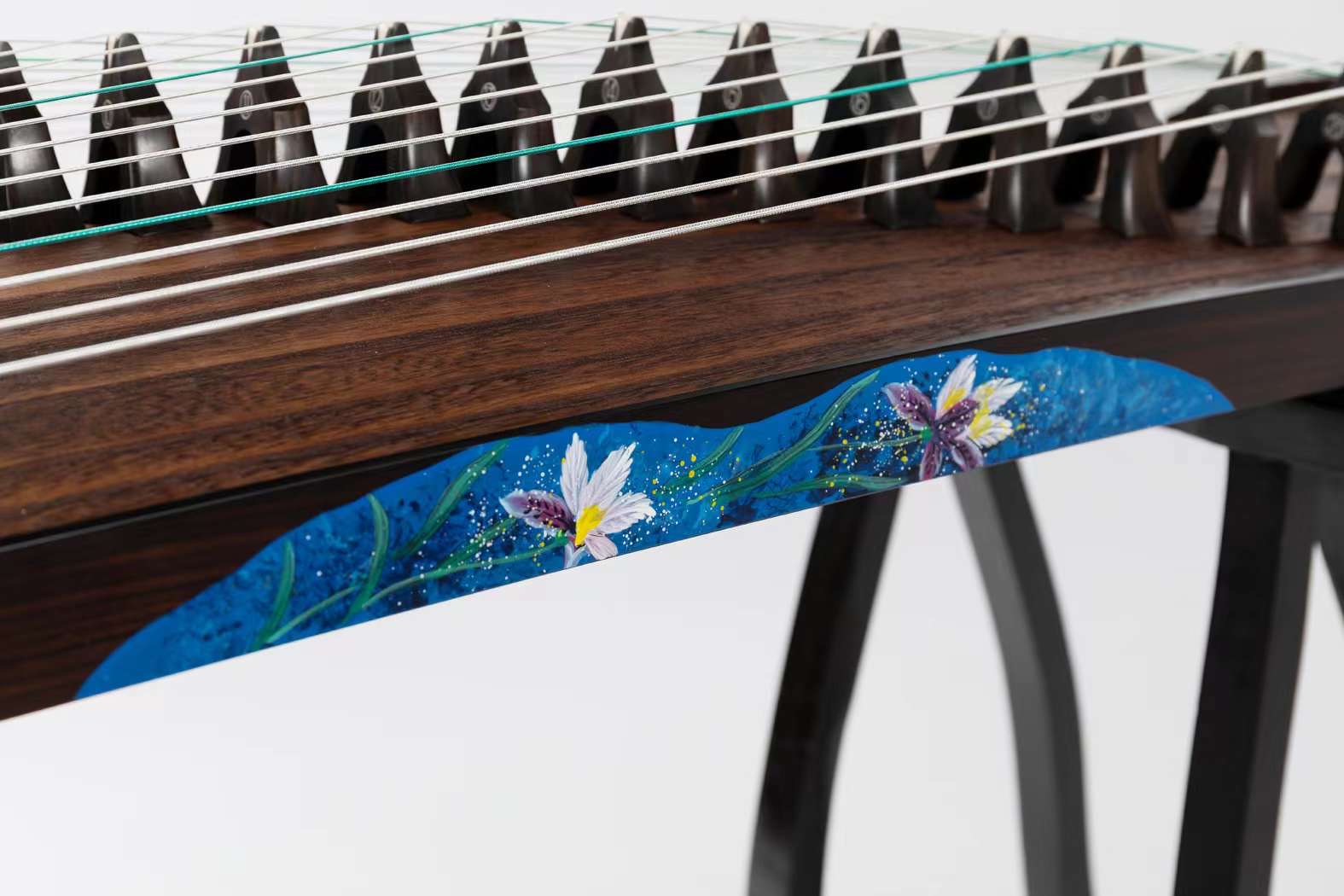 Hai Tang Guo Yue “Chang Xiang Si" 43" Travel-Size Guzheng  海棠國樂110cm手工漆畫旅行小古箏 ”长相思“