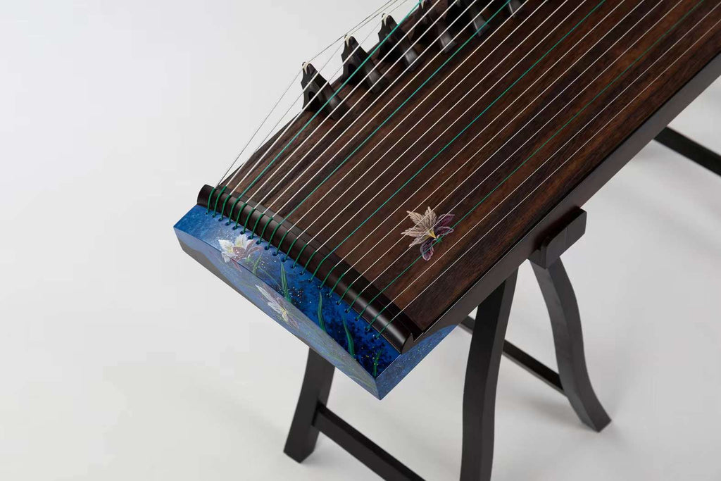 Hai Tang Guo Yue “Chang Xiang Si" 43" Travel-Size Guzheng  海棠國樂110cm手工漆畫旅行小古箏 ”长相思“