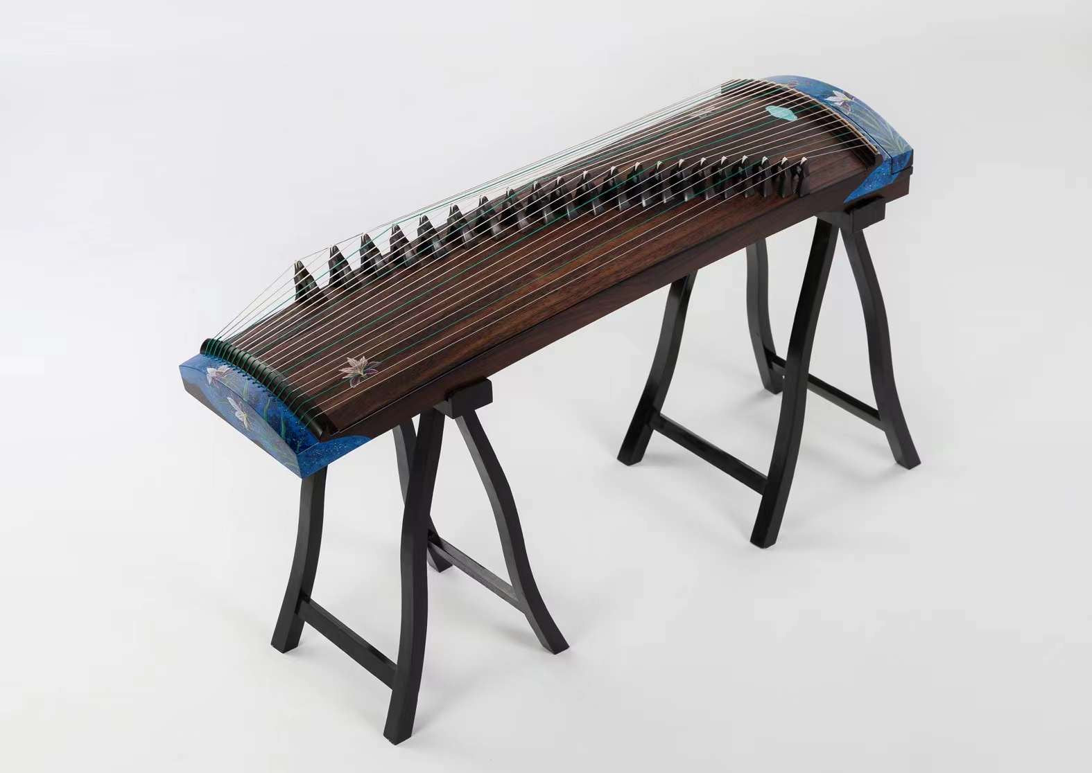 Hai Tang Guo Yue “Chang Xiang Si" 43" Travel-Size Guzheng  海棠國樂110cm手工漆畫旅行小古箏 ”长相思“