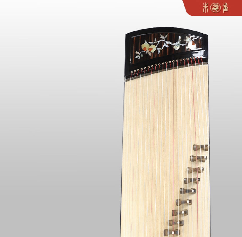 Concert Grade "Zhuque" brand 53" Travel-Size Guzheng Model “Pomegranate Blossom”  朱雀牌高档135cm小古筝"榴花如丹“