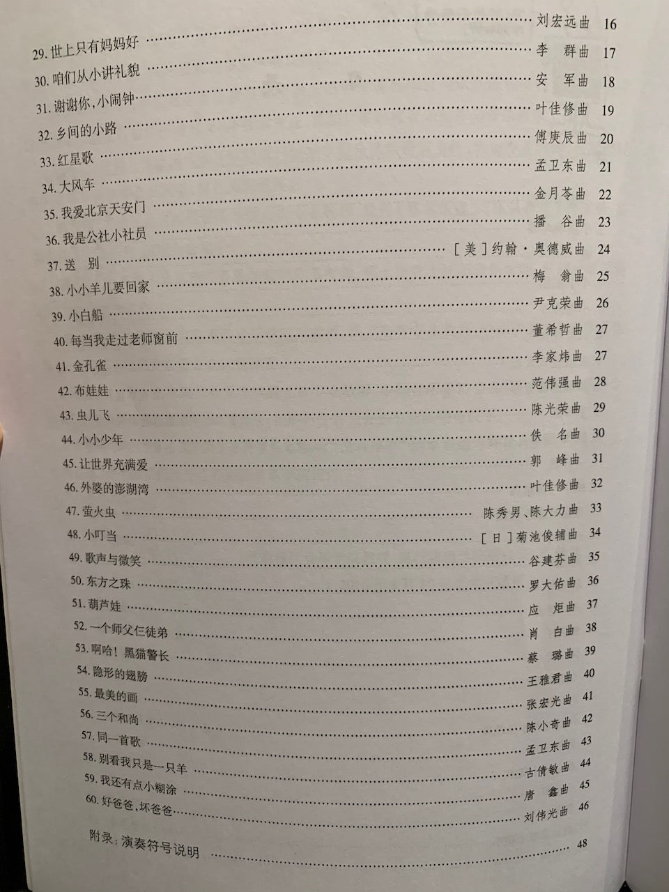 古箏演奏兒歌曲集（樂譜）