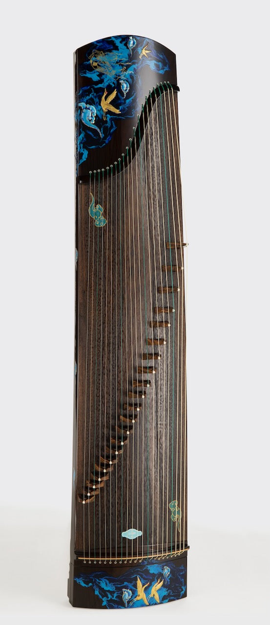 Beatifically Painted Hai Tang Guo Yue “Liu Li" Guzheng 海棠國樂古箏 ”琉璃“