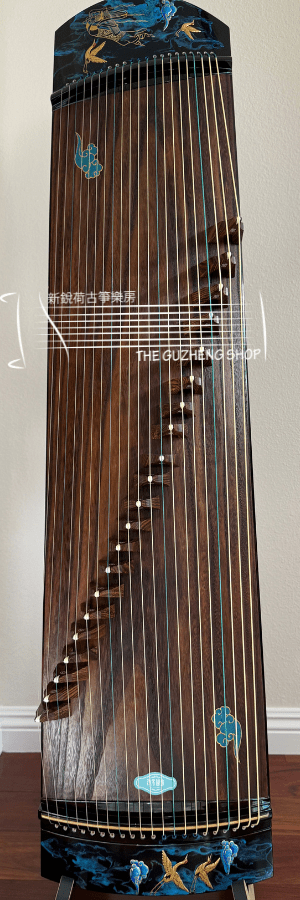 Painted Hai Tang Guo Yue “Small Liu Li" Guzheng 海棠國樂古箏 ”小琉璃“