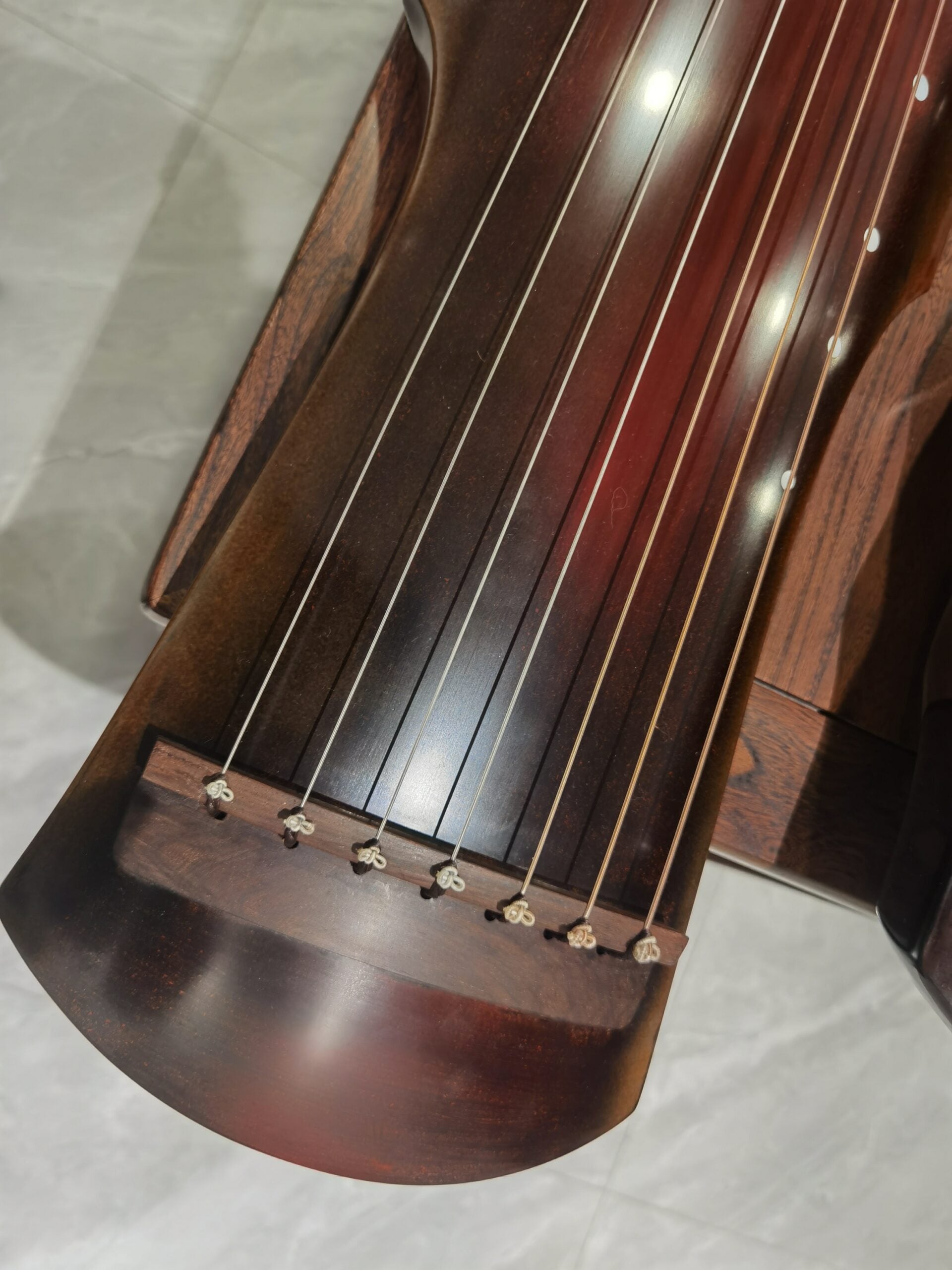 Guqin 7-Stringed Chinese Zither Ancient Wood Pure Organic Paint 古琴伏羲式明清老杉木纯生漆鹿角霜