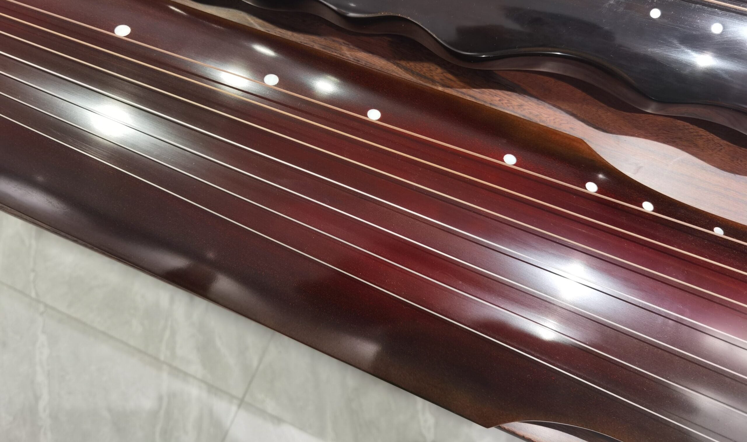 Guqin 7-Stringed Chinese Zither Ancient Wood Pure Organic Paint 古琴伏羲式明清老杉木纯生漆鹿角霜