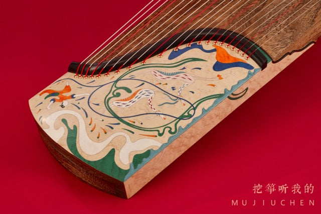 Ultra Premium Guzheng Mujiuchen "Immortal Hunting 02" 木九辰极品挖筝“仙人狩猎02”
