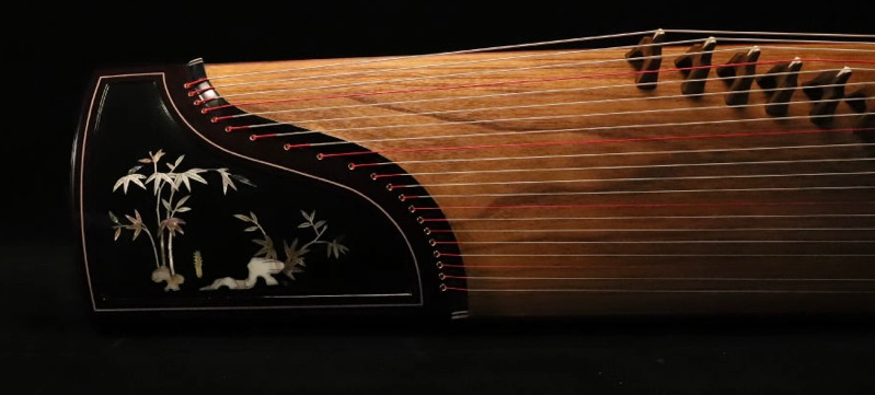 中国 古筝 敦煌牌古筝7691PM 浮光溢彩池中逸趣【敦煌牌乐器官方商城】_